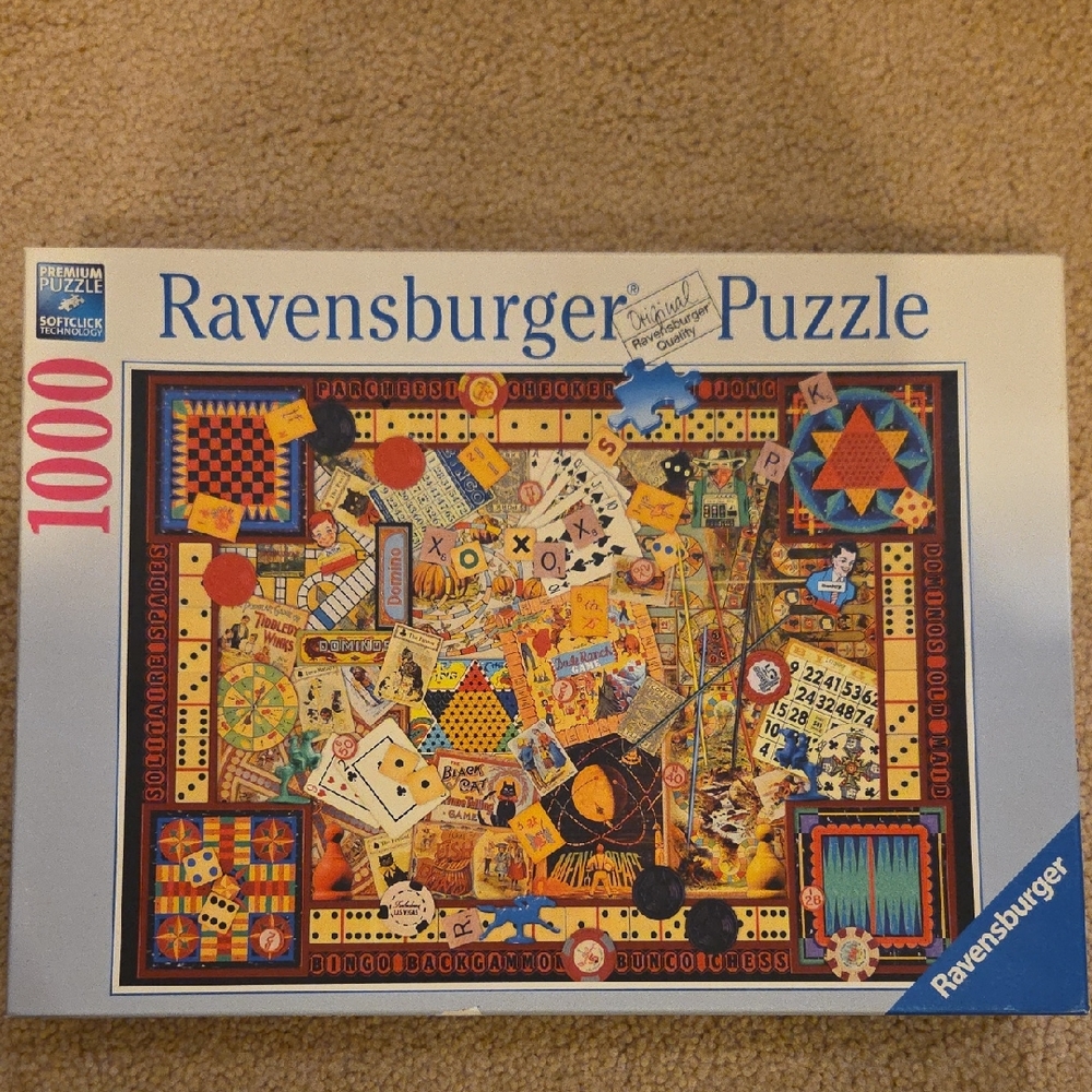 Ravensburger 1000 Piece Vintage Games Puzzle